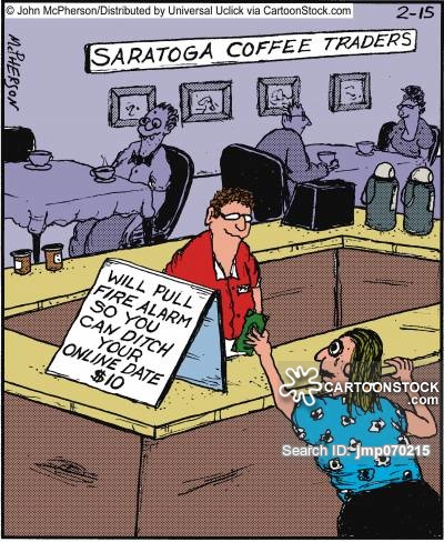 Will pull fire alarm so you can ditch your online date.